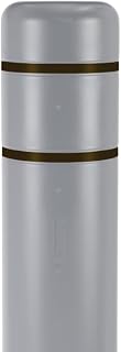 BollardGard 8" x 52" Bollard Cover Gray- Innoplast (Gray Black Tape)