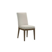 Upholstered Dining Chair with Cushion Set of by Starlight Canyon Home – Solid Rubberwood, Manufactured wood, Oak wood veneers, 100% polyester, Brown, Pack of 2