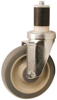 AYRKING Medium-Duty 5" Stem Caster Polyurethane Wheel with Plastic hub B242
