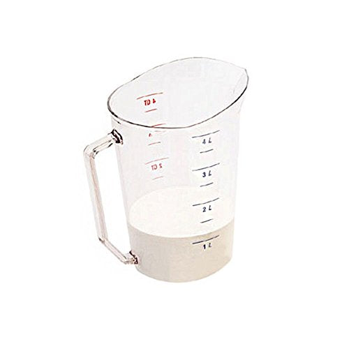 Camwear Measuring Cups by Cambro – 4-Quart, 4.0 quarts, Polycarbonate, Clear, Model 400MCCW135