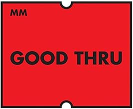 DayMark Safety Systems IT120518 MoveMark Date Coder Removable Label, Good Thru, for DM4 SpeedyMark 20 2-Line Marking Gun, Red Pack of 8 Rolls