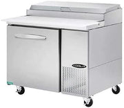 Kool-It KPT-44-1 Refrigerated Pizza Prep Table, 44.4", Stainless Steel, 11.3 cu. ft. Capacity