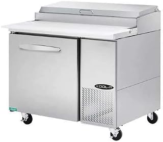 Kool-It KPT-44-1 Refrigerated Pizza Prep Table, 44.4", Stainless Steel, 11.3 cu. ft. Capacity