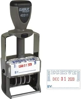 Xstamper XST40311 - Classix Self-Inked Received Message/Date Stamp