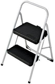 Cosco 11-137 CLGG4 Folding Step Stool, 28.15 in H, 200 lb, Steel, Black