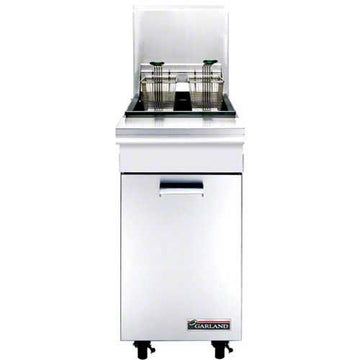 Master Series "Range Match" Gas Fryer with Thermostatic Controls & 35 lb Fat Capacity by Garland – Stainless Steel, Metallic, Model M35SS