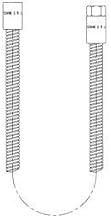 T&S Brass B-0044-H2AMS 44-Inch Flexible Stainless Steel Less Handle Hose