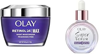 Retinol 24 Max Moisturizer (1.7 oz) + Olay Super Serum Night Repair (1.0 oz)