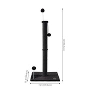 THE LICKER STORE Black / 15.5 x 15.5 x 38 / Modern Scratching Posts