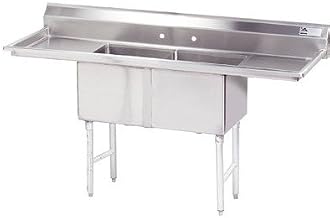 54" x 30" Double Fabricated Bowl Scullery Sink