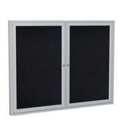 Ghent 48" x 60" / Black / Modern Message Boards & Signs