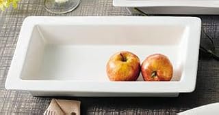 CAC China TSP-41 Accessories Platter, 56 Oz., 14" L X 8-1/2" W X 2" H, Rectangular, Deep,