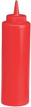 Tablecraft 112K 12 Oz. Ketchup Squeeze Bottle Dispenser w/Red Cap