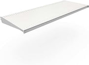Lozier 1" H x 48" W x 19" L Powder Coated Cool White DL Style Shelf - Case Of: 2