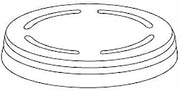 DINEX DX63-65 Procap Glassware Lid for 63-65MM Range - 2000 / CS