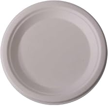 KITCH24/7 White Molded Fiber Plate, 9 inch - 500 per case