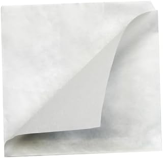 PacknWood White 2-Side Opening Greaseproof Kraft Bag - 9.4x9.4in - 1000 Count