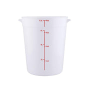 CAC Poly Round White Polypropylene Container FS3P-8W 8 Quart by CAC China – Polycarbonate (PC), Pack of 99