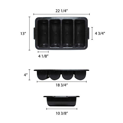 Thunder Group Black / 4.0 load / 1 Flatware Organizers