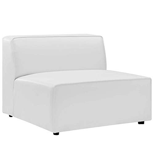 Modway White / Armless Chair / Contemporary Sofas & Couches