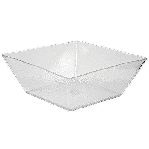 American Metalcraft 228 oz. / Square Rain Bowls / Clear Serving Bowls