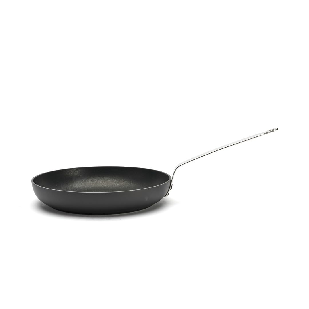 Choc Intense Frying Pan by de Buyer – 28cm, 1.5 liters, Aluminum, Opaque Black, Model 8760