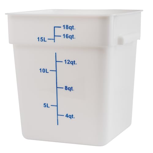 Winco 18 Quart / Container / White Containers