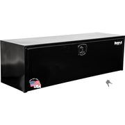 Buyers Products Company Black Gloss / 18 x 18 x 60 Inches / Rectangular, metal, hinged lid, smooth black powder-coated finis Truck Bed Toolboxes