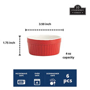 10 Strawberry Street Red / 4 oz / 4.0 fluid_ounces Ramekins