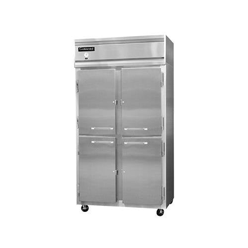 DL2FSE-SS-HD Designer Line Slim Line Two Section Reach In Freezer by Continental Refrigerator – Model DL2FSE SS HD