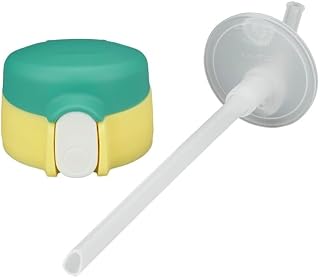 Thermos Replacement Straw Bottle FJV-400 Straw Cap Unit Green Yellow (G-Y)