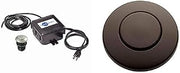 InSinkErator Air Switch Garbage Disposal Button Dual Outlet Kit, STS-OOSN, Oil-Rubbed Bronze/Satin Nickel