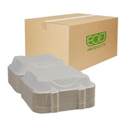 ECO PRODUCTS 9" x 9" / White / Classic Clamshell Take Out Containers