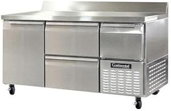 CRA60-BS-D Refrigerated Base Worktop Unit, 60" W, With Backsplash & Drawers