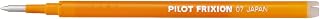 Pilot Frixion Ball Pen Refill 07, Orange (LFBKRF12FO)