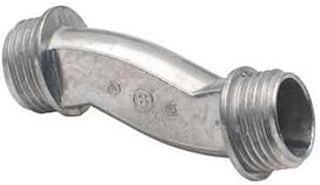 Bridgeport 1520-DC 1/2 In Zinc Die Cast Offset Nipple,