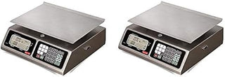 TORREY LPC40L Electronic Price Computing Scale, Rechargeable Battery, Stainless Steel Construction, 100 Memories, 8 Direct Access Keys, 40 lb (2-(Pack))