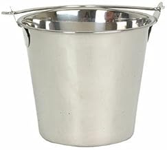 Thunder Group SLPAL013, 13-Quart Utility Pail with Swing Handle, Stainless Steel Ice Bucket, Set of 12