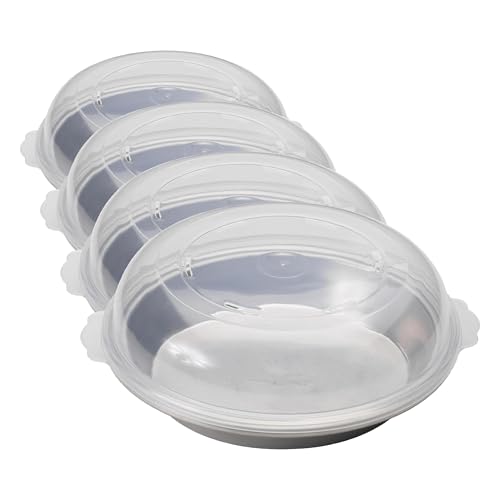 Nordic Ware Natural / 10" Pie Pan + Lid / 10-Inch Diameter (Pack of 4) Pie Pans