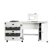 Sauder Soft White / unspecified / Adjustable Sewing Cabinets