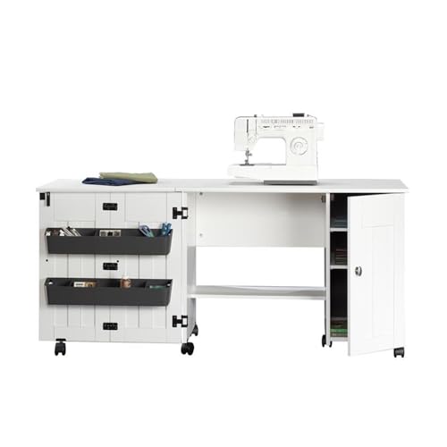 Sauder Soft White / unspecified / Adjustable Sewing Cabinets