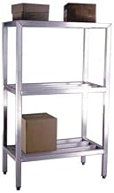 NEW AGE 1048 H.D. Series 3 Tier Shelving Unit 72" W x 24" D x 60" H with 1500 lbs Shelf Capacity