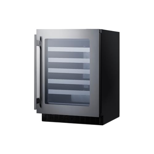 Summit Appliance Stainless Steel / 32.0" H x 23.38" W x 17.75" D / 3.25 cubic_feet Built-In Wine Cellars