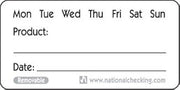 National Checking Company Dateit Product Removable Label 1 x 2 inch