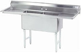ADVANCE TABCO Scullery Sink,Square,18"x18"x14" FC-2-1818-18RL-X