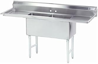 ADVANCE TABCO Scullery Sink,Square,18"x18"x14" FC-2-1818-18RL-X