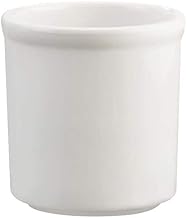 Crock Jar Color: White, Size: 5.5" H x 5" W x 5" D