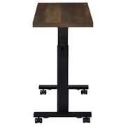 Coaster Fine Furniture Dark Pine / 28"W x 15.5"D x 27.75 - 40.25"H / Transitional Overbed Tables