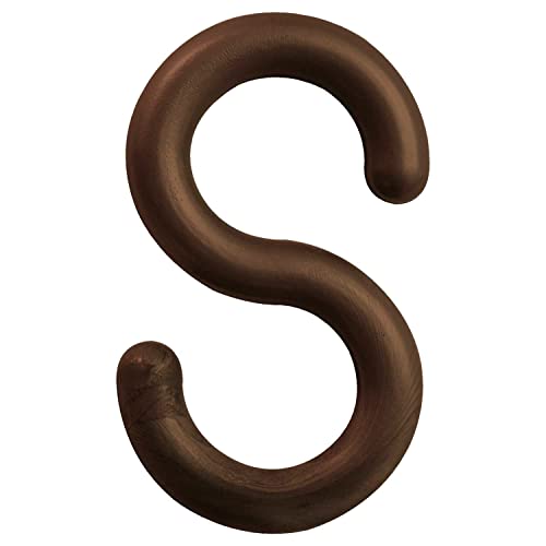 S-Hook, Acetal Copolymer, 1.5", Brown, 10/Pk by Mr. Chain – 12"L x 9"W x 1"H, Acetal, Brown, Model 30310-10