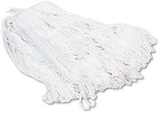 Pro Loop Web/Tailband Wet Mop Head, Rayon, 24oz, White, 12/Carton